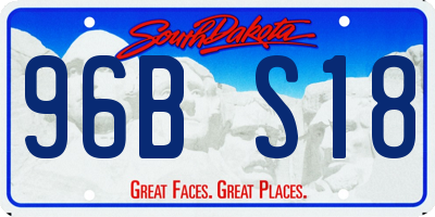 SD license plate 96BS18