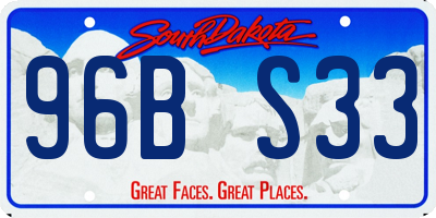 SD license plate 96BS33