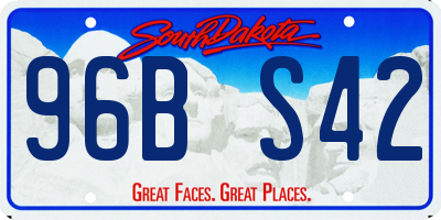 SD license plate 96BS42