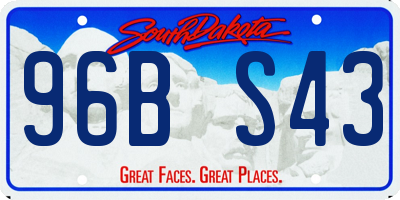 SD license plate 96BS43