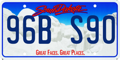 SD license plate 96BS90