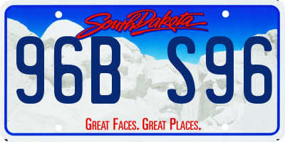 SD license plate 96BS96