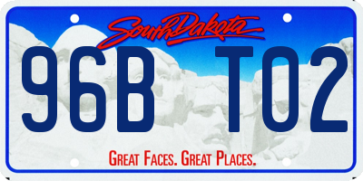 SD license plate 96BT02