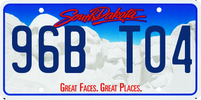 SD license plate 96BT04