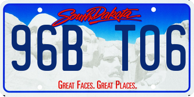 SD license plate 96BT06