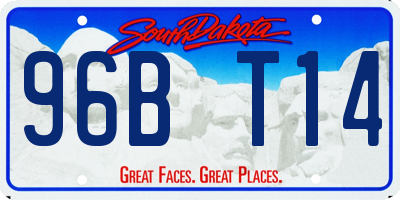 SD license plate 96BT14