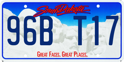 SD license plate 96BT17