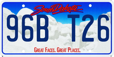 SD license plate 96BT26