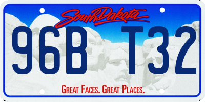 SD license plate 96BT32
