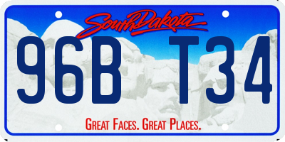 SD license plate 96BT34