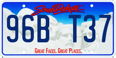 SD license plate 96BT37