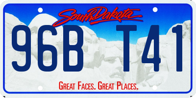 SD license plate 96BT41