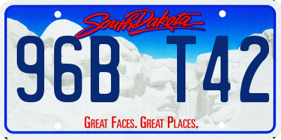 SD license plate 96BT42