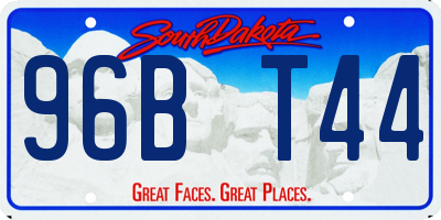SD license plate 96BT44