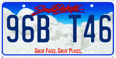 SD license plate 96BT46