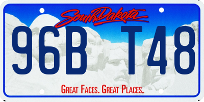 SD license plate 96BT48