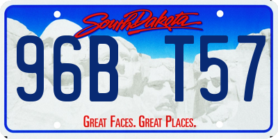 SD license plate 96BT57