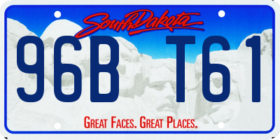 SD license plate 96BT61