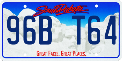 SD license plate 96BT64
