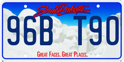 SD license plate 96BT90