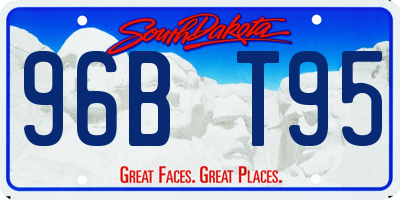 SD license plate 96BT95