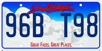 SD license plate 96BT98