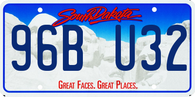 SD license plate 96BU32