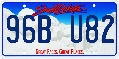 SD license plate 96BU82