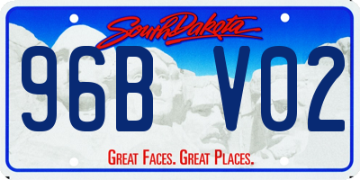 SD license plate 96BV02
