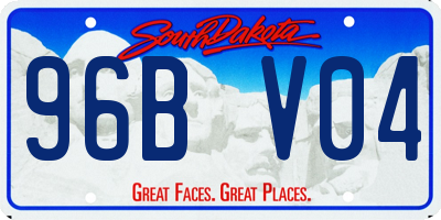 SD license plate 96BV04