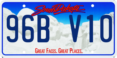 SD license plate 96BV10