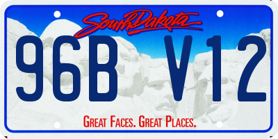 SD license plate 96BV12