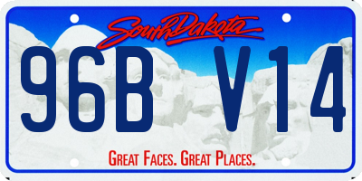 SD license plate 96BV14