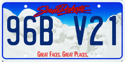 SD license plate 96BV21