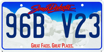 SD license plate 96BV23