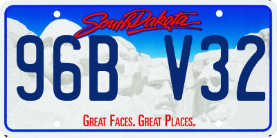 SD license plate 96BV32