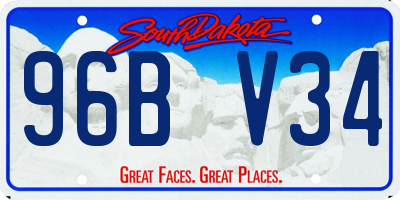 SD license plate 96BV34