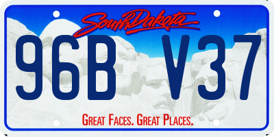 SD license plate 96BV37