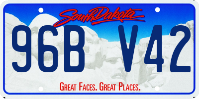 SD license plate 96BV42