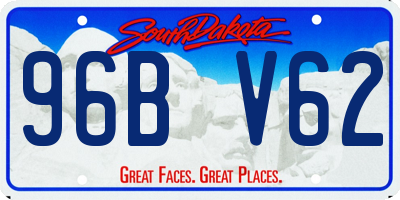 SD license plate 96BV62