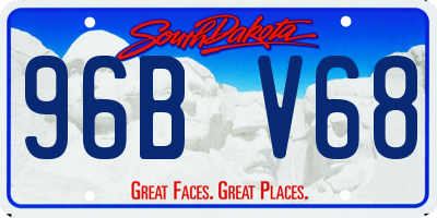 SD license plate 96BV68
