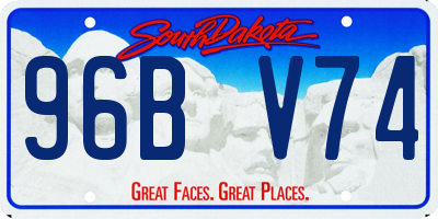 SD license plate 96BV74