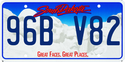 SD license plate 96BV82