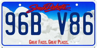 SD license plate 96BV86