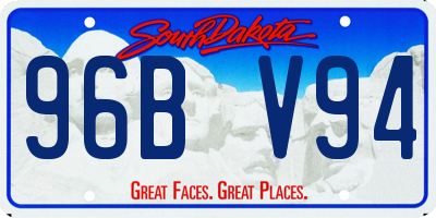 SD license plate 96BV94