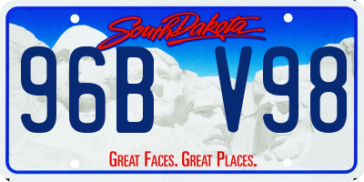 SD license plate 96BV98