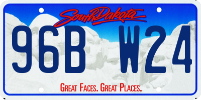 SD license plate 96BW24