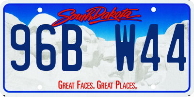 SD license plate 96BW44