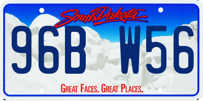 SD license plate 96BW56