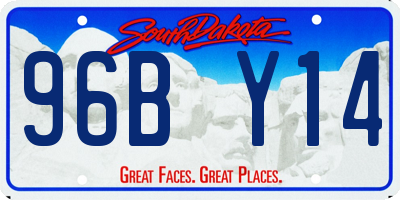 SD license plate 96BY14